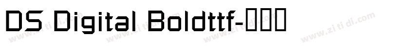 DS Digital Boldttf字体转换
